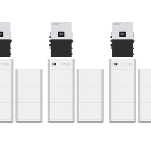 BigBattery 92.1kWh ETHOS Power System With 3 LUXPower 12k Inverters | 48V | LiFePO4 Battery - UL Listed, Reliable Power for Homes & Cabins