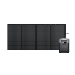 EcoFlow DELTA 2 Max + 400W Solar Panel | 3400W, 2048Wh, X-Boost, Home & Outdoors