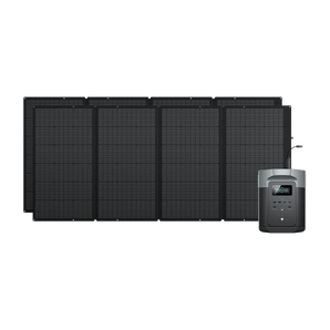 EcoFlow DELTA 2 Max + 400W Solar Panel | 3400W, 2048Wh, X-Boost, Home & Outdoors