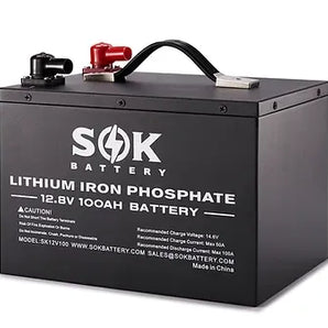 SOK Battery | 12V100Ah LiFePO4 Battery| Bluetooth & Built-in heater