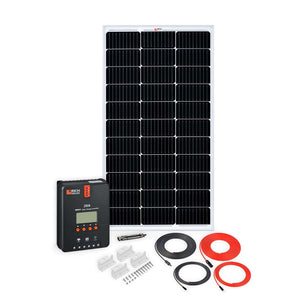 Rich Solar 1 Panel Solar Kit | 100 Watt - High-Efficiency Monocrystalline Solar Panel, Easy Installation, Perfect for RVs, Boats, Camping