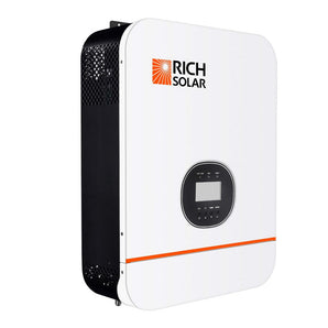 Rich Solar 3000 Watt (3kW) 48 Volt Off-grid Hybrid Solar Inverter with MPPT Charge Controller, LED Display, Configurable Grid or Solar Input Priority