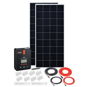 Rich Solar 2 Panel Solar Kit | 400 Watt | High-Efficiency Monocrystalline Panels, 40A MPPT Controller, 200AH Lithium Battery