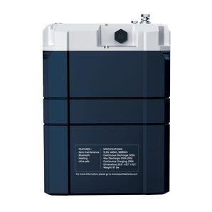 Epoch Batteries 12V 460Ah V1 LiFePO4 Battery | Group 8D Size, IP67, Heated, Bluetooth