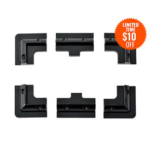 Rich Solar Corner Bracket Mount Set of 6 | Non-corrosive, UV-resistant, Drill-free Mounting | Compatible with Virtually Any Aluminum Framed Solar Panels