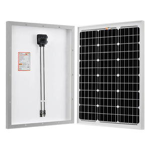 Rich Solar MEGA 50 Watt Solar Panel | 12V Off-Grid Solar Panel with 0~+5W Guaranteed Positive Power Output, IP65/IP67 Rated