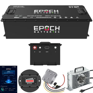 Epoch Batteries 48V 160Ah Lithium (LiFePO4) Golf Cart Battery - Complete Kit