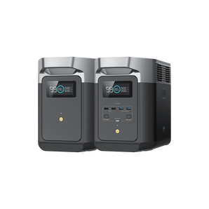 EcoFlow DELTA 2 + DELTA 2 Smart Extra Battery | 2048Wh Portable Power Station | Expandable Backup Battery