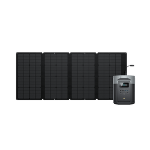 EcoFlow DELTA 2 Max + 160W Solar | 10Y LFP, 99% Appliances, 43m Fast Charge, Durable