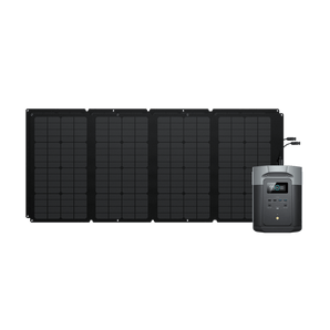 EcoFlow DELTA 2 Max + 160W Solar | 10Y LFP, 99% Appliances, 43m Fast Charge, Durable