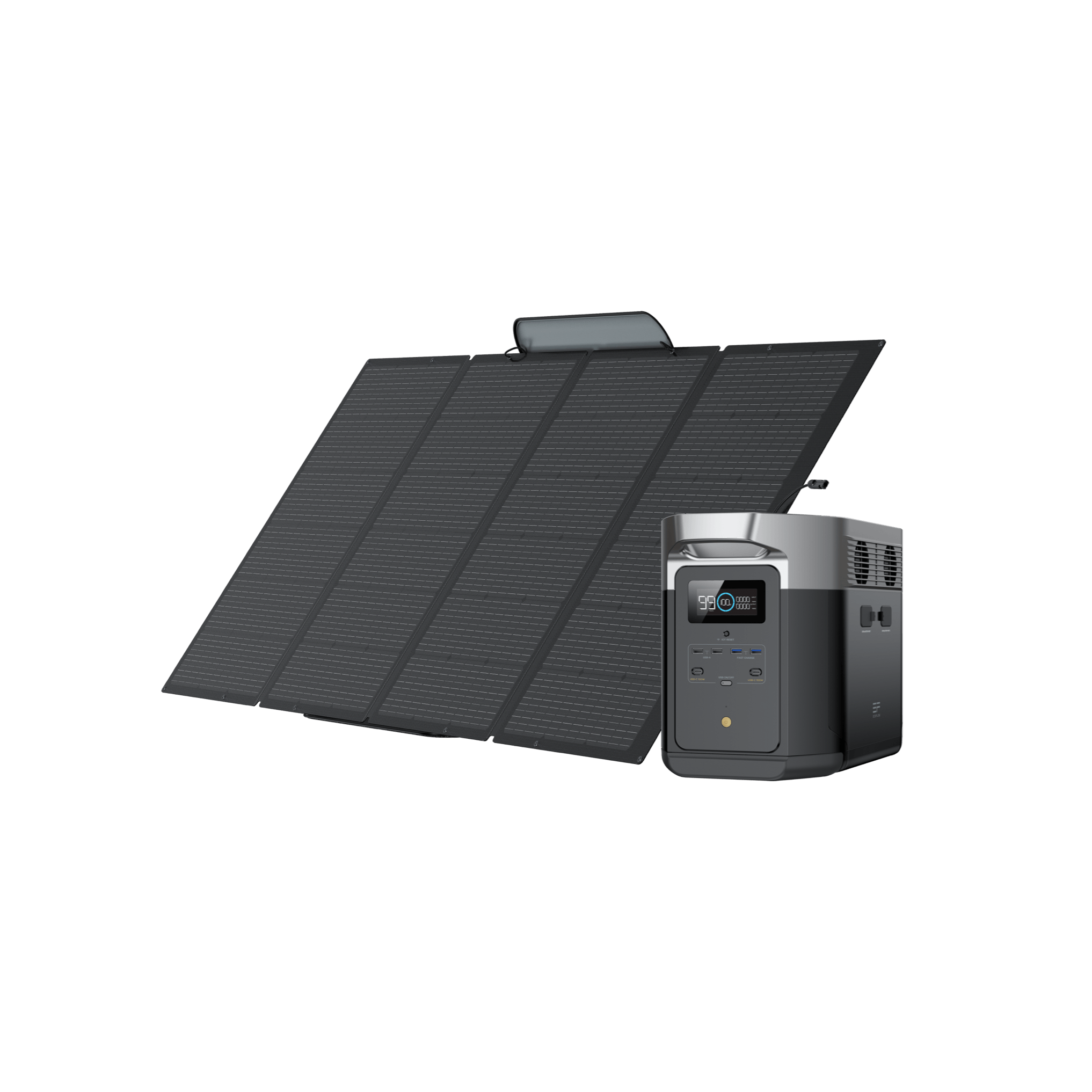 EcoFlow DELTA Max + 400W Solar Panel | 2400W, 5.8kWh, 800W Max Solar ...