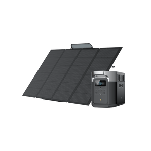 EcoFlow DELTA Max + 400W Solar Panel | 2400W, 5.8kWh, 800W Max Solar, IP68, 3Y Warranty