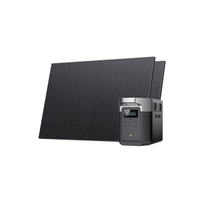 EcoFlow DELTA Max + 2x 400W Solar Panels | 2kWh Home Battery | Fast Chg | X-Boost | Durable