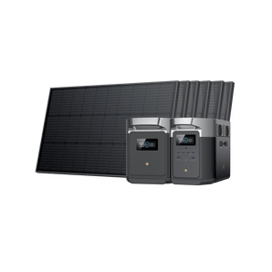 EcoFlow DELTA Max Portable Power Station + 6*100W Rigid Solar Panel + DELTA Max Smart Extra Batter