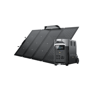 EcoFlow DELTA Pro + 220W Portable Solar Panel | High-Efficiency Charging | Foldable & Lightweight