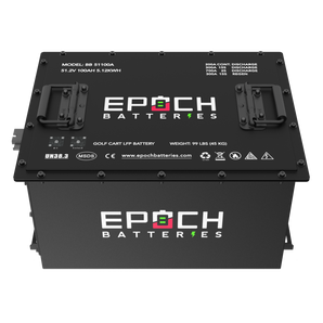 Epoch Batteries 48V 100Ah (EZGO TXT) Lithium (LiFePO4) Golf Cart Battery - Complete Kit